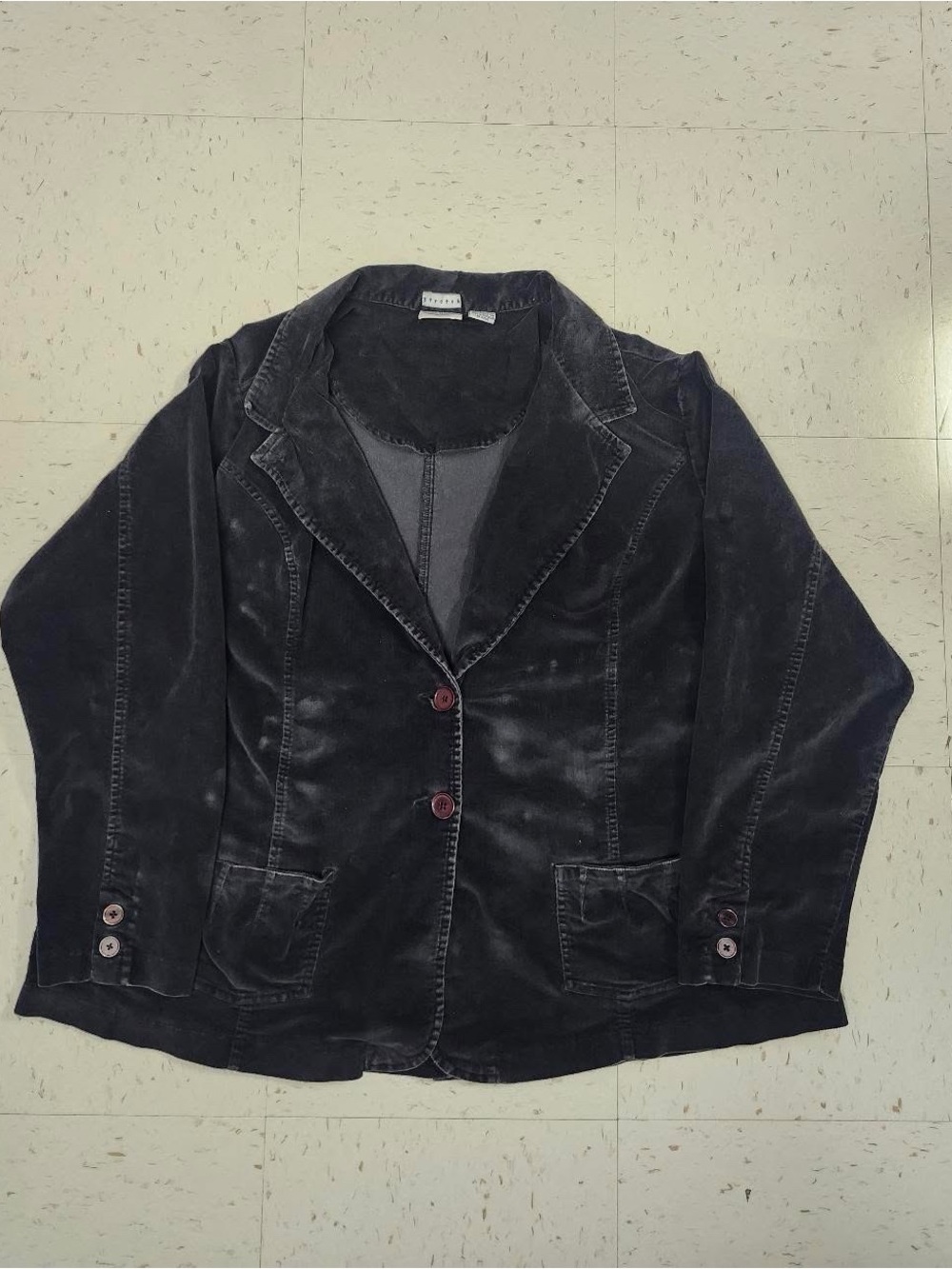 Women’s Black Velvet Blazer Jacket